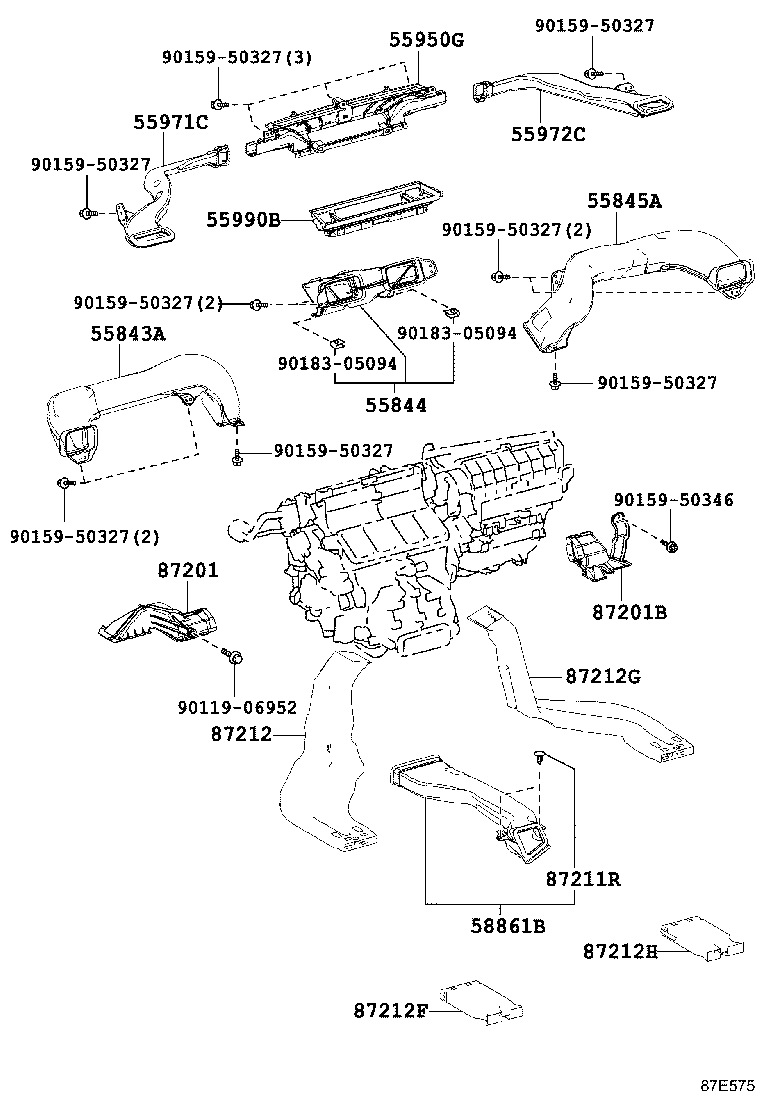 55900-24650 CONTROL ASSY, AIR CONDITIONER product image