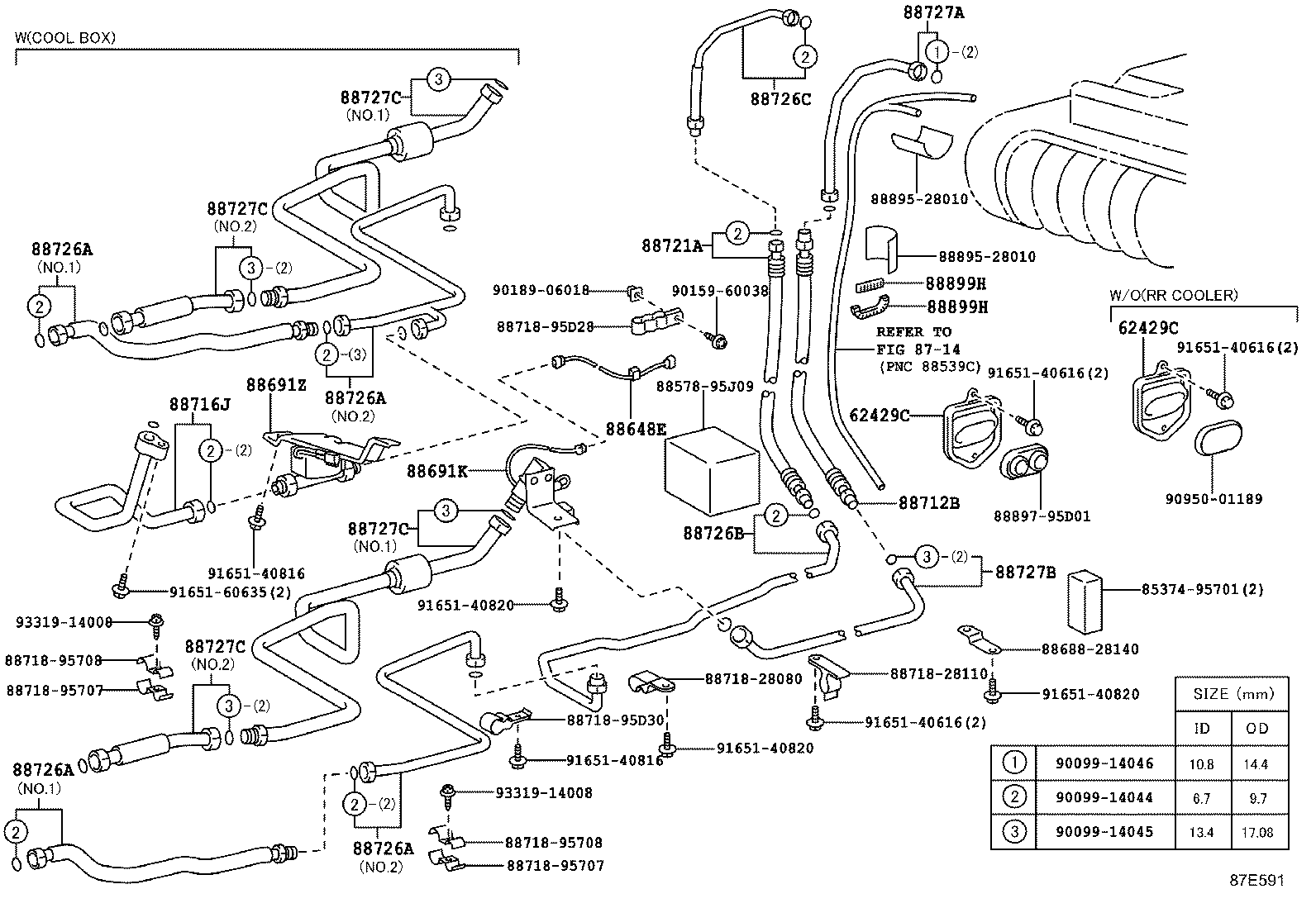 88461-28090 CORE, COOLER CONDENSER product image