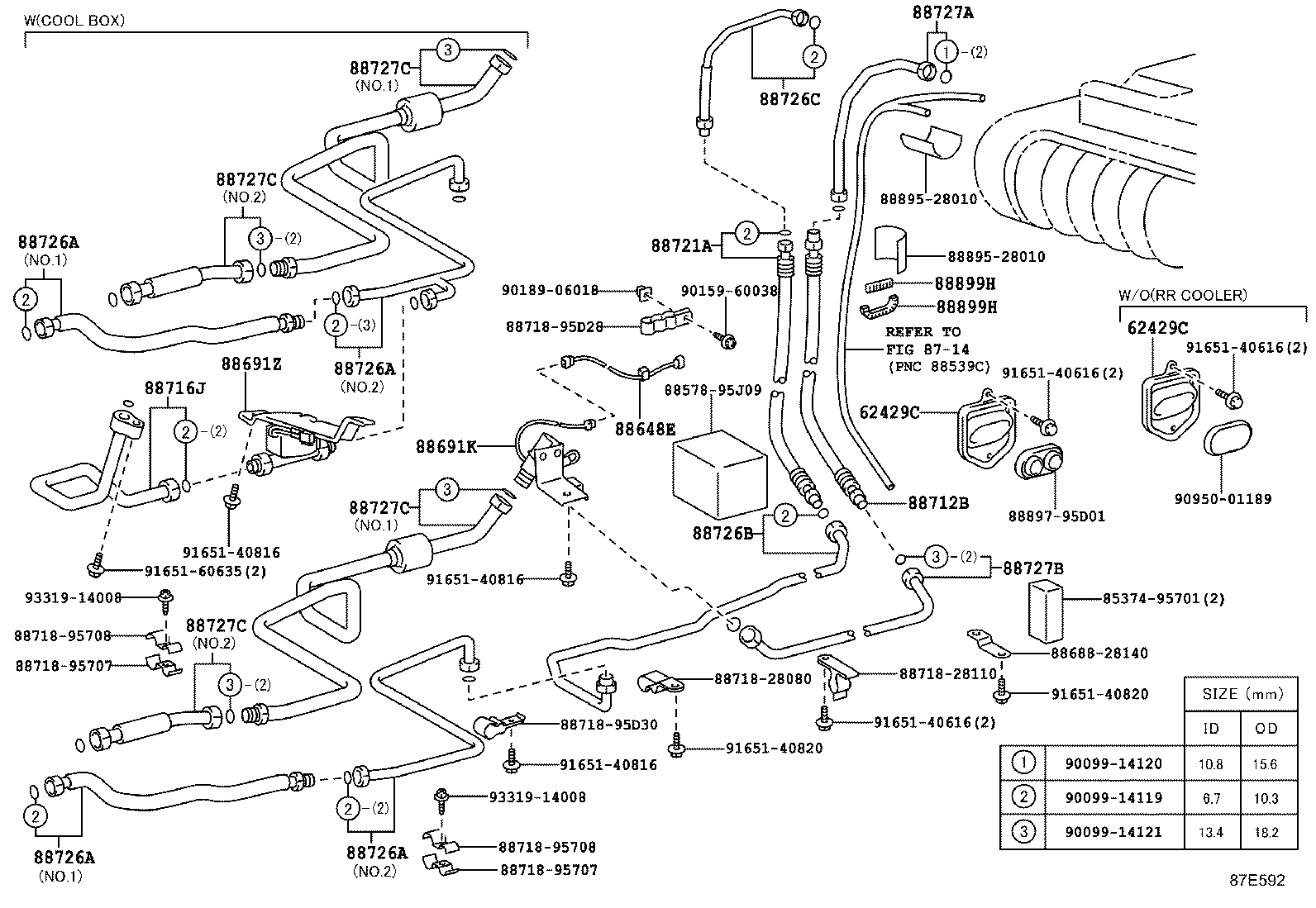 88461-28090 CORE, COOLER CONDENSER product image