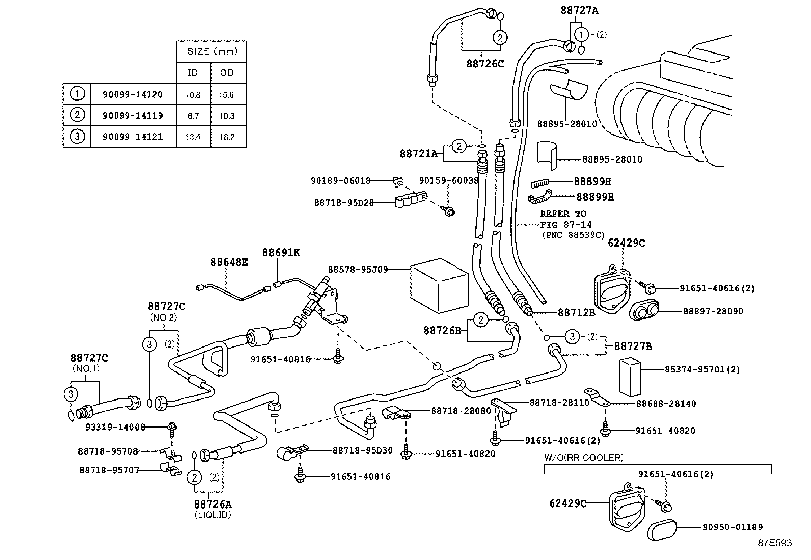 88461-28090 CORE, COOLER CONDENSER product image