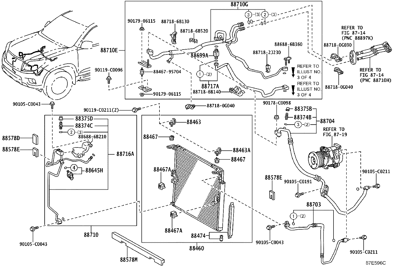 88463-0G010 BRACKET, COOLER CONDENSER, NO.1 product image