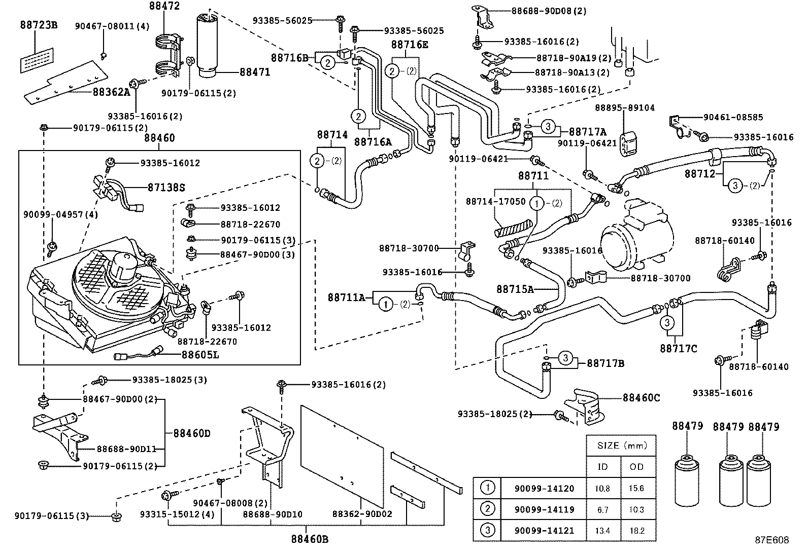 87104-37030 MOTOR ASSY, BLOWER (FOR CONDENSER) product image