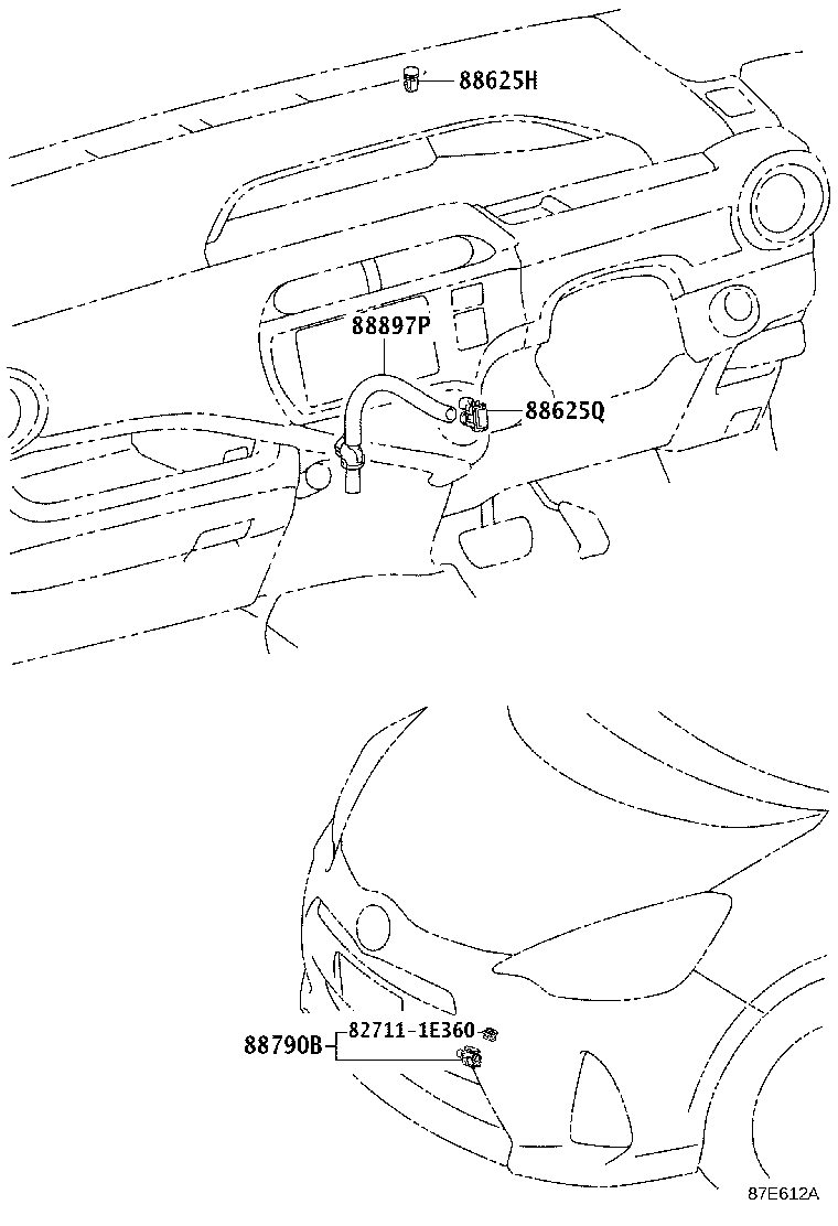 55844-52280 DUCT, HEATER TO REGISTER, NO.2 product image