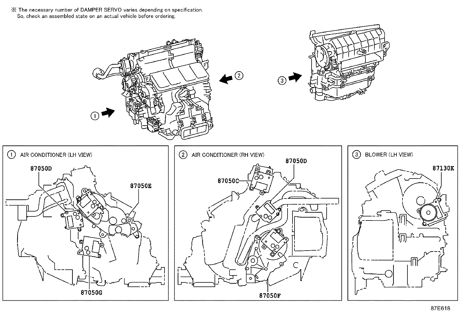 87103-0N030 MOTOR SUB-ASSY, BLOWER W/FAN product image