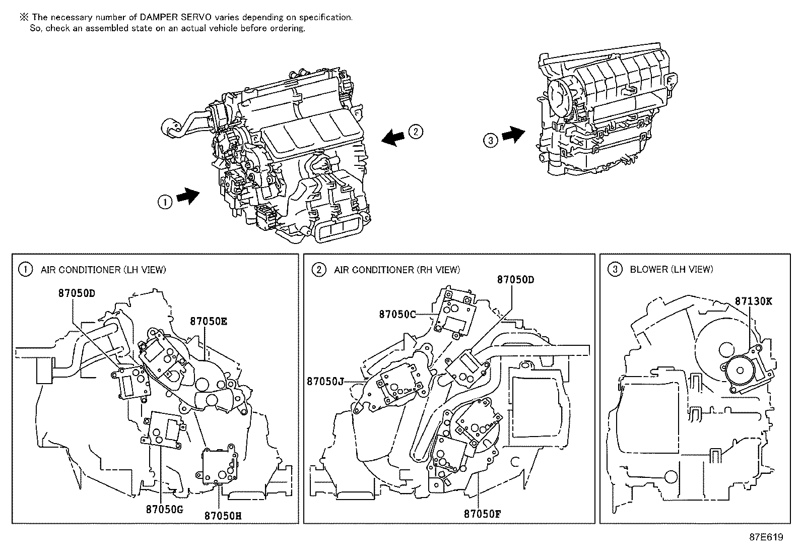 87103-0N030 MOTOR SUB-ASSY, BLOWER W/FAN product image