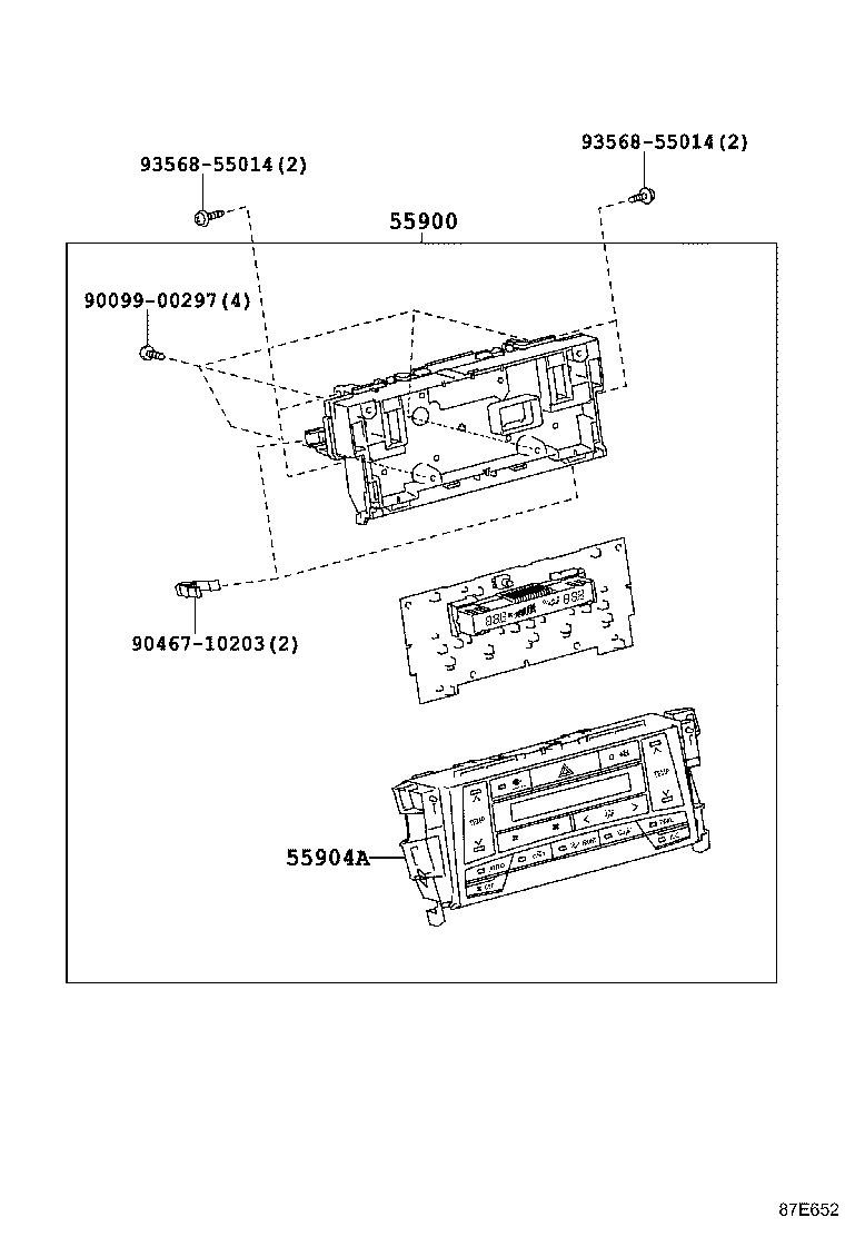 55840-06110 DUCT ASSY, HEATER TO REGISTER, NO.6 product image