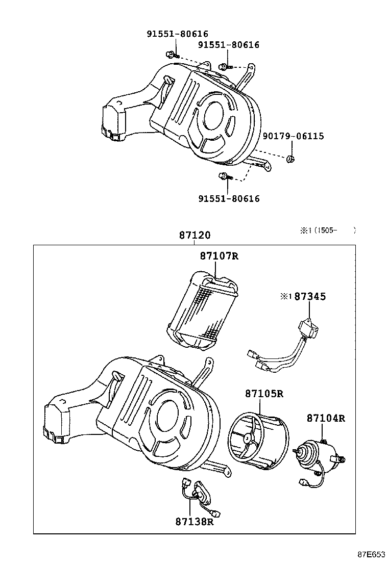 87150-37320 RADIATOR ASSY, HEATER product image