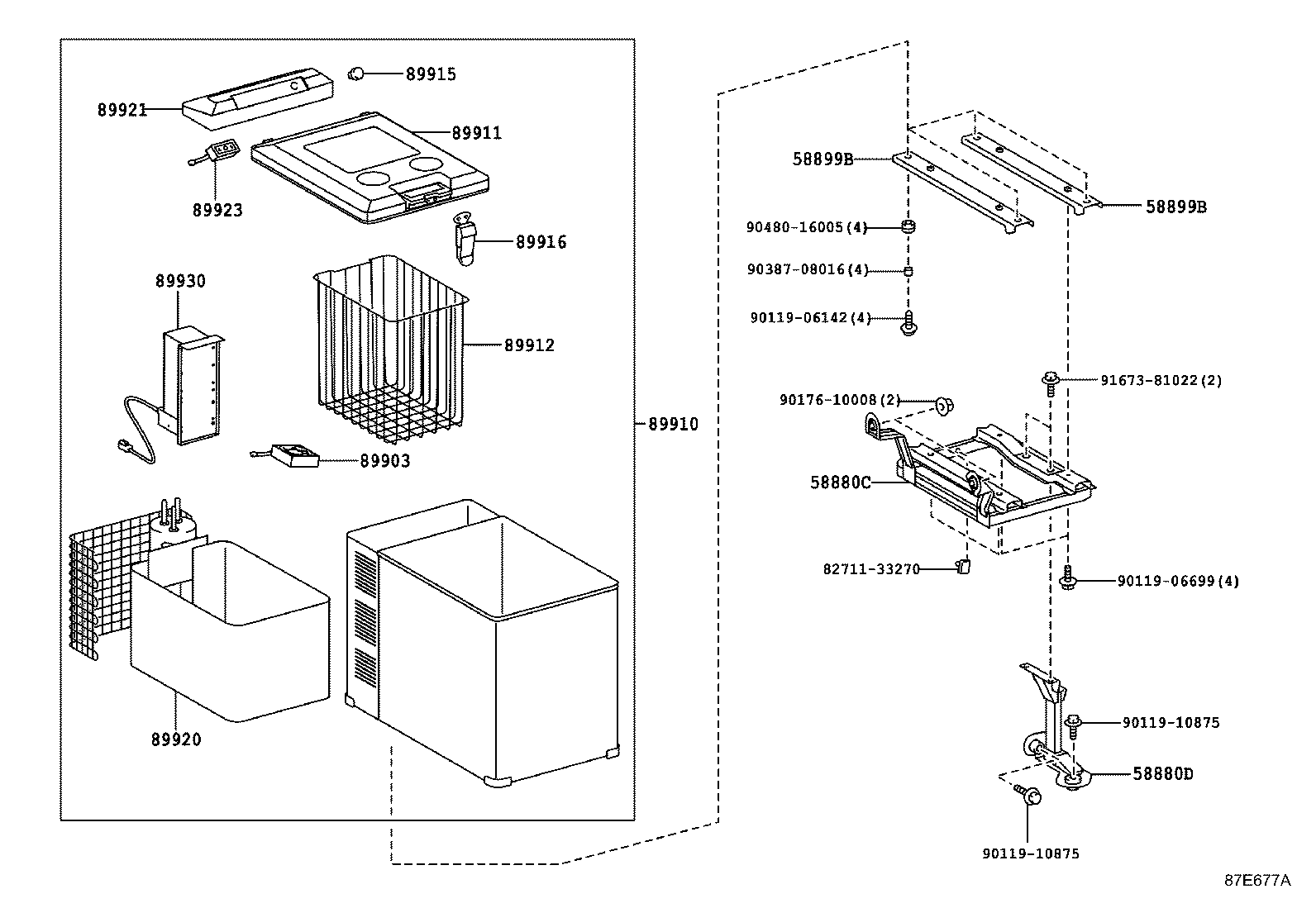 88510-36151 UNIT ASSY, COOLER product image