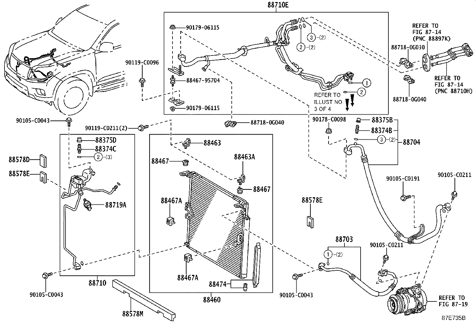 88463-0G010 BRACKET, COOLER CONDENSER, NO.1 product image