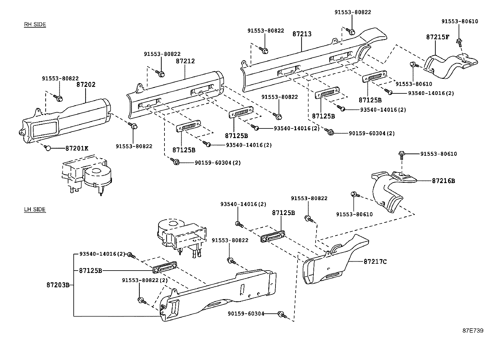 55907-36100 CABLE SUB-ASSY, WATER VALVE CONTROL product image