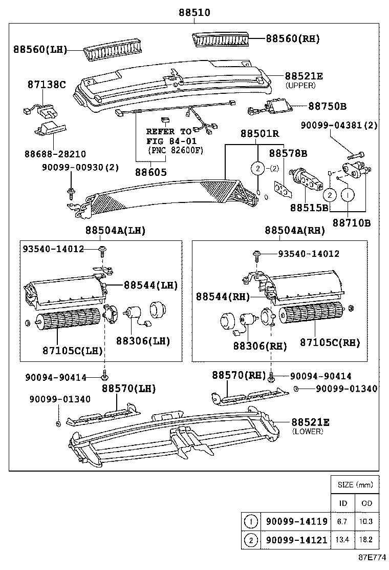55907-28090 CABLE SUB-ASSY, WATER VALVE CONTROL product image