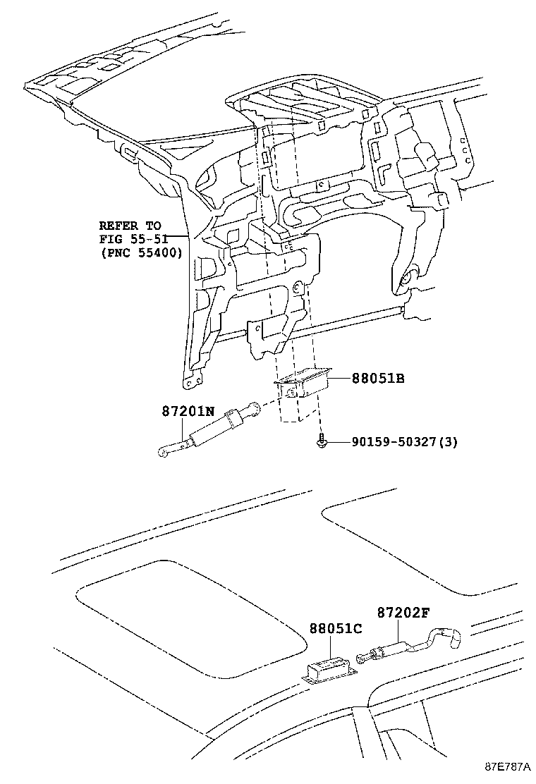 87202-58030 DUCT SUB-ASSY, AIR, REAR product image