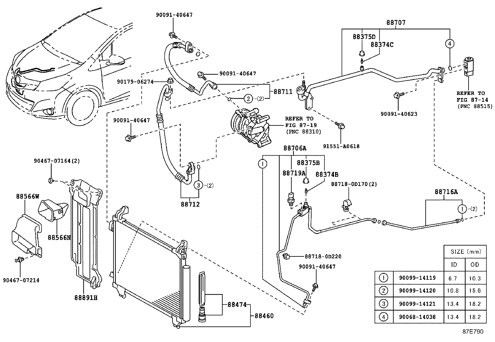88374-30020 VALVE, SERVICE, NO.1 product image