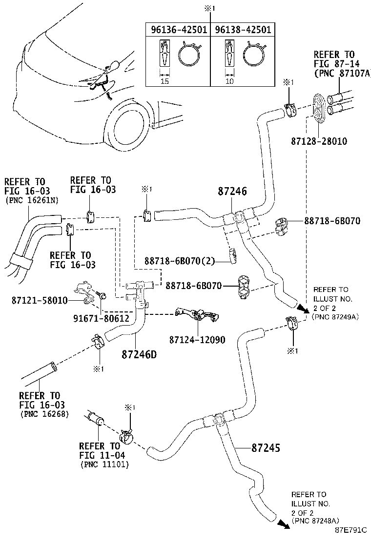 87248-58260 PIPE, HEATER WATER OUTLET, B product image