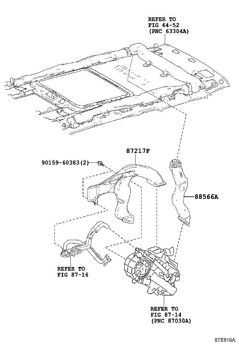 87201-58170 DUCT SUB-ASSY, AIR, NO.1 product image