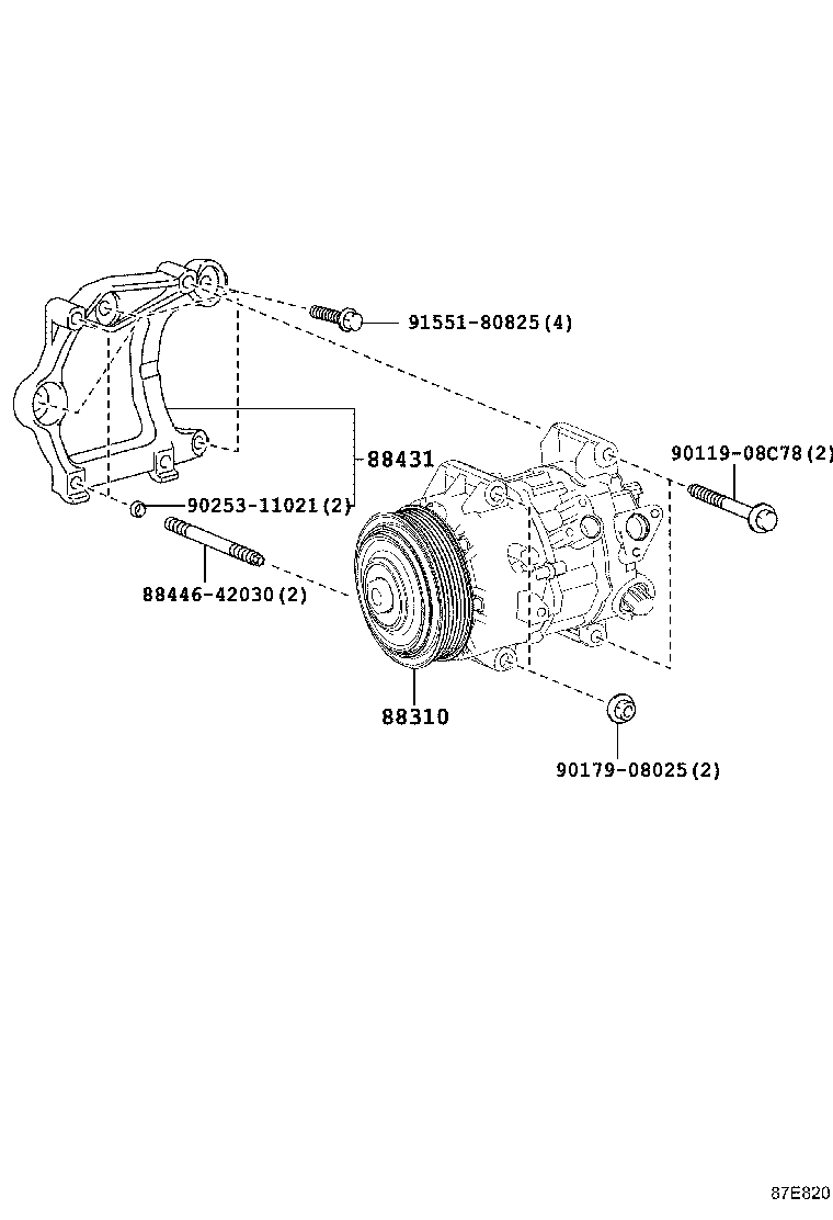 88320-48340 COMPRESSOR ASSY, COOLER product image
