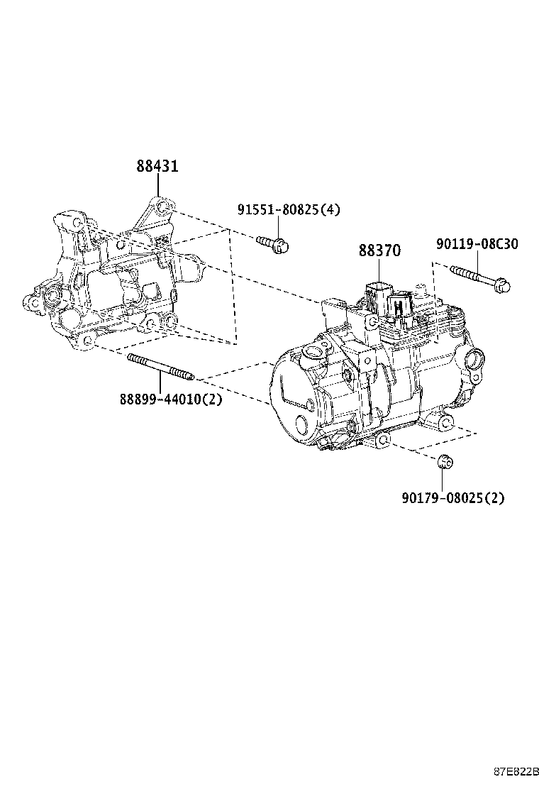 88320-48340 COMPRESSOR ASSY, COOLER product image
