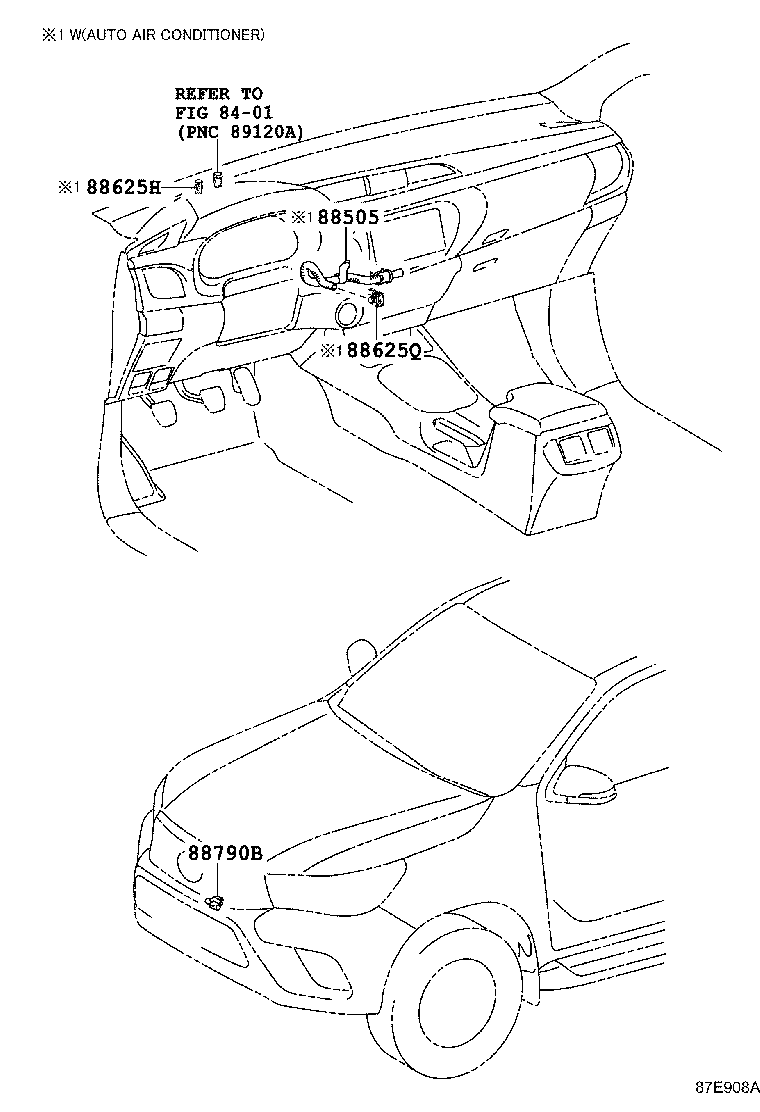 55908-0K080 CABLE SUB-ASSY, AIR INLET DAMPER CONTROL product image