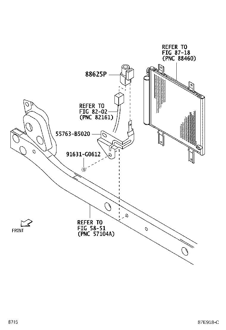 55874-B5010 SEAL, AIR DUCT product image