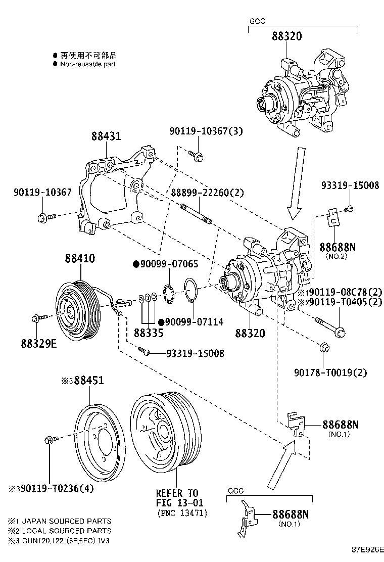 Thumbnail 2 for 88310-0KA90