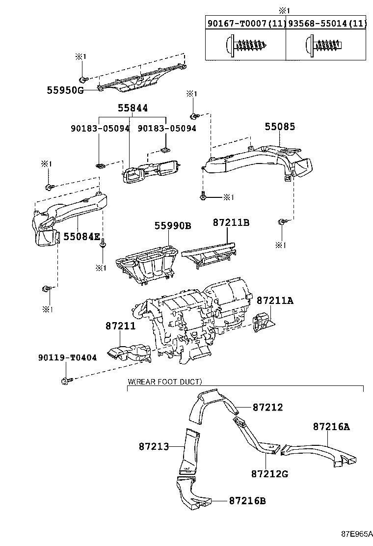 55908-0K080 CABLE SUB-ASSY, AIR INLET DAMPER CONTROL product image