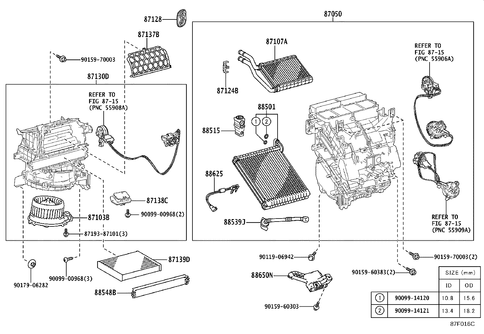 87103-12110 MOTOR SUB-ASSY, BLOWER W/FAN product image