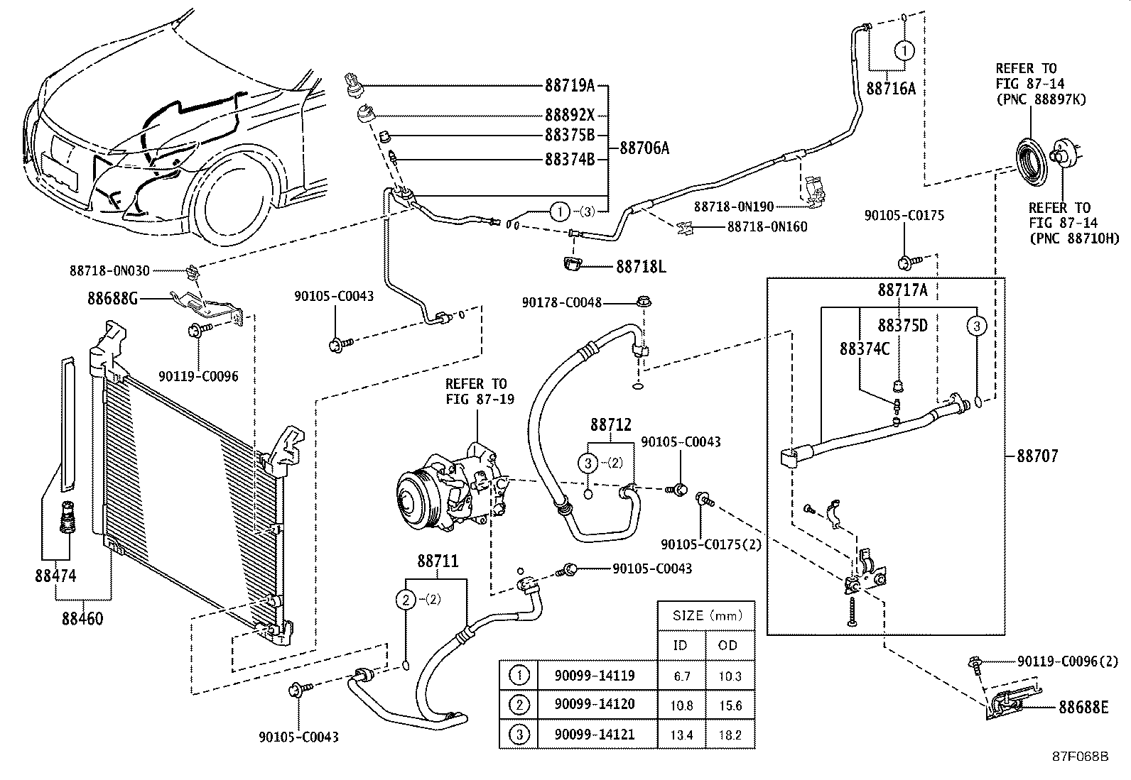 88707-0N080 PIPE SUB-ASSY, SUCTION product image