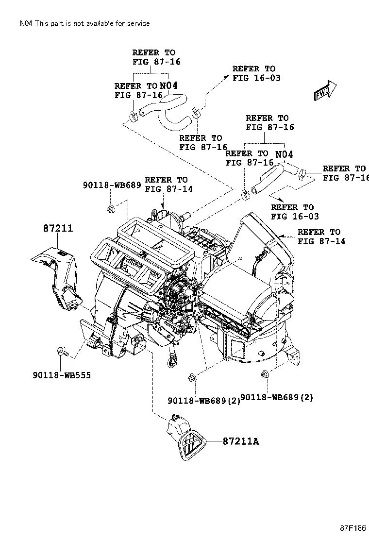 55936-WB021 CONTROL ASSY, AIR CONDITIONER product image