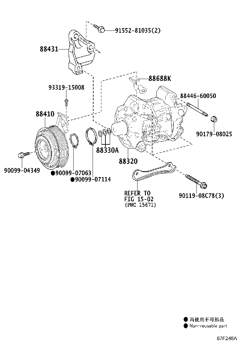 88320-3A490 COMPRESSOR ASSY, COOLER product image