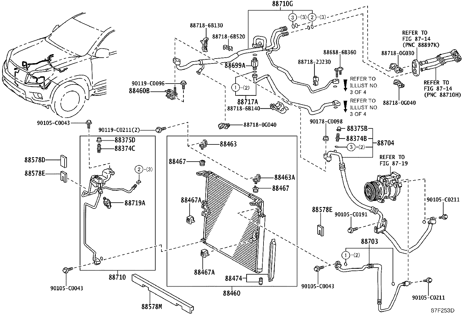 88463-0G010 BRACKET, COOLER CONDENSER, NO.1 product image