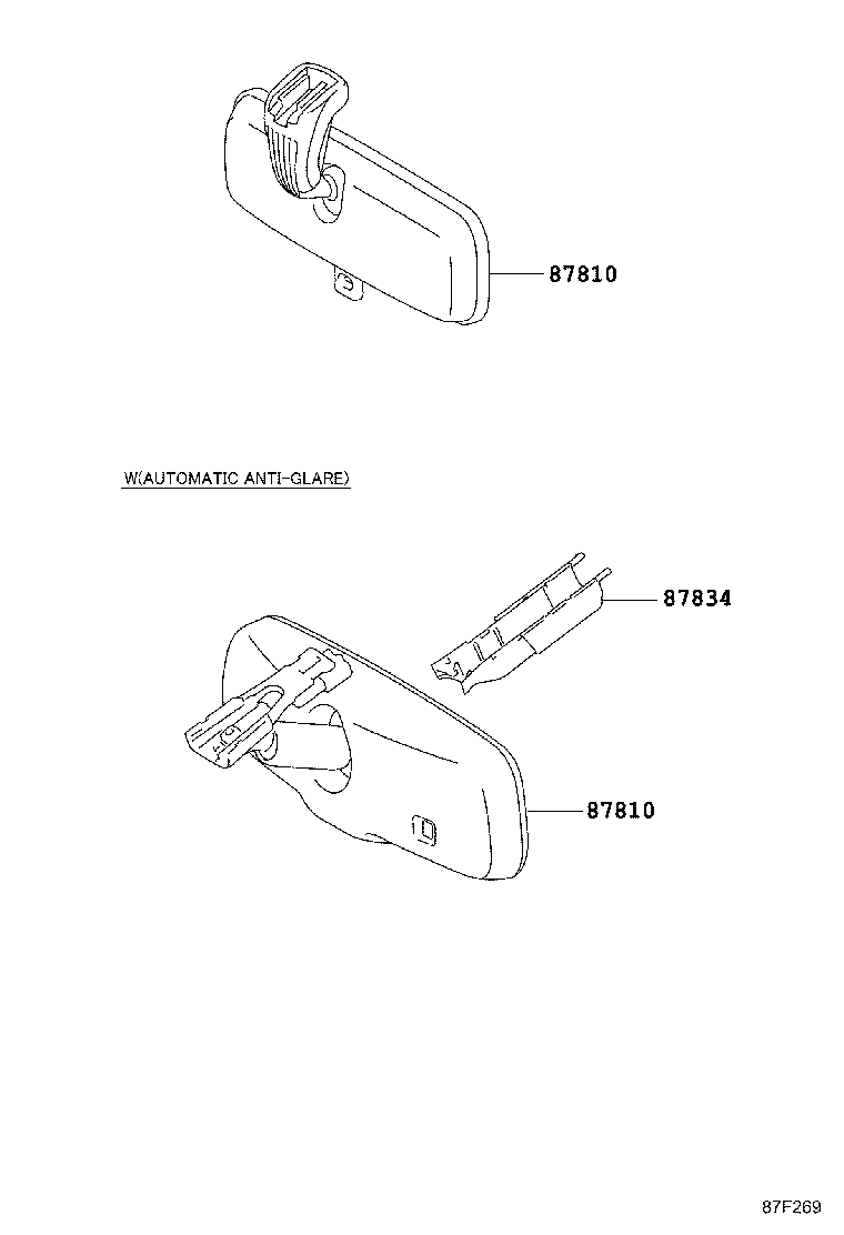 87931-02810 OUTER MIRROR, RH product image