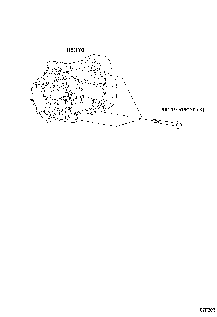 88310-02A81 COMPRESSOR ASSY, W/PULLEY product image