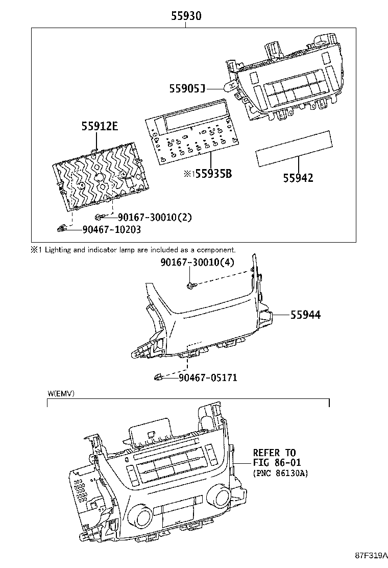 55870-0G030 DUCT ASSY, HEATER TO REGISTER product image