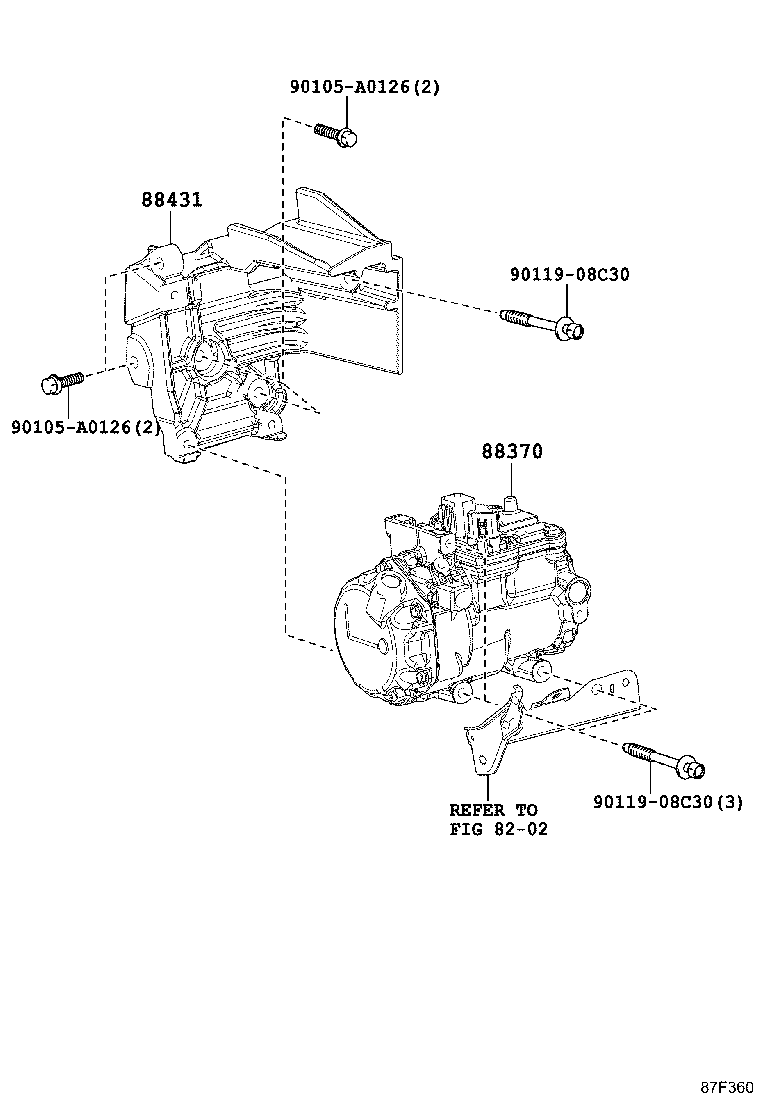 88370-48190 COMPRESSOR ASSY, W/MOTOR product image