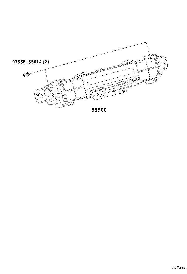 55844-47100 DUCT, HEATER TO REGISTER, NO.2 product image