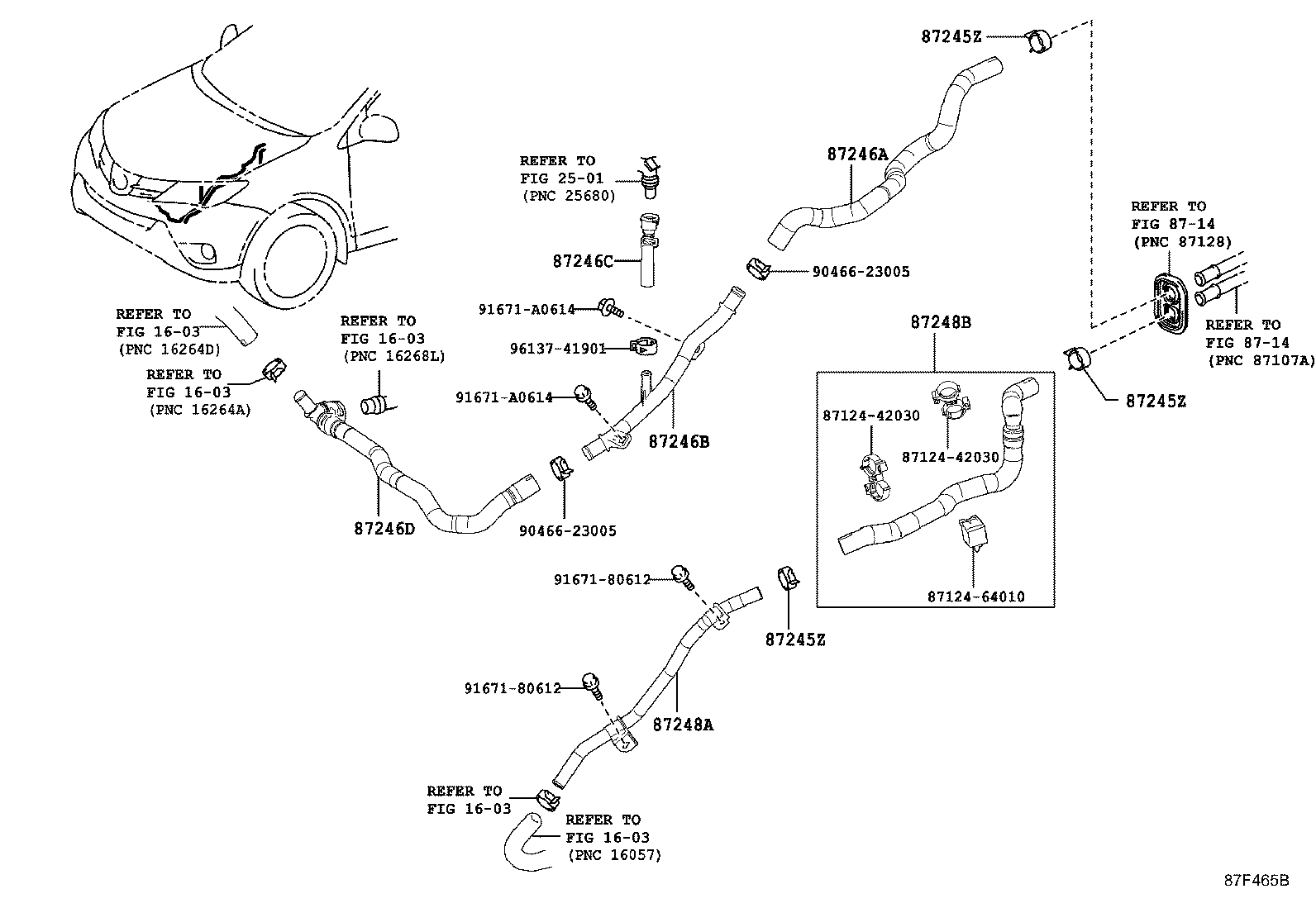 87245-42480 HOSE, HEATER WATER, OUTLET A product image