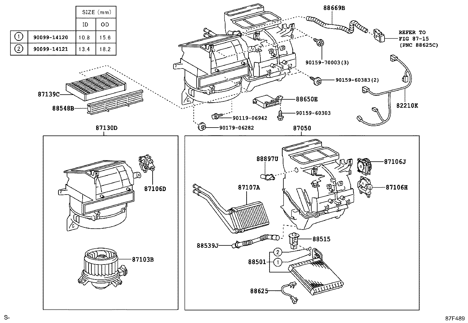87050-52140 RADIATOR ASSY, AIR CONDITIONER product image
