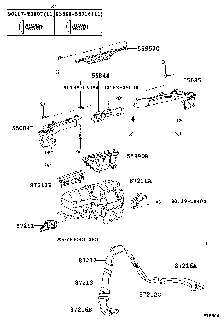 55908-0K080 CABLE SUB-ASSY, AIR INLET DAMPER CONTROL product image
