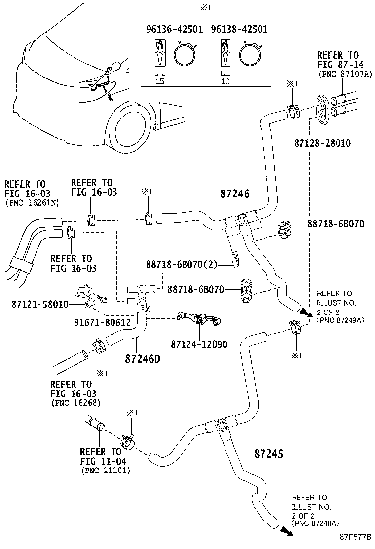 87209-58460 HOSE, HEATER WATER, INLET product image