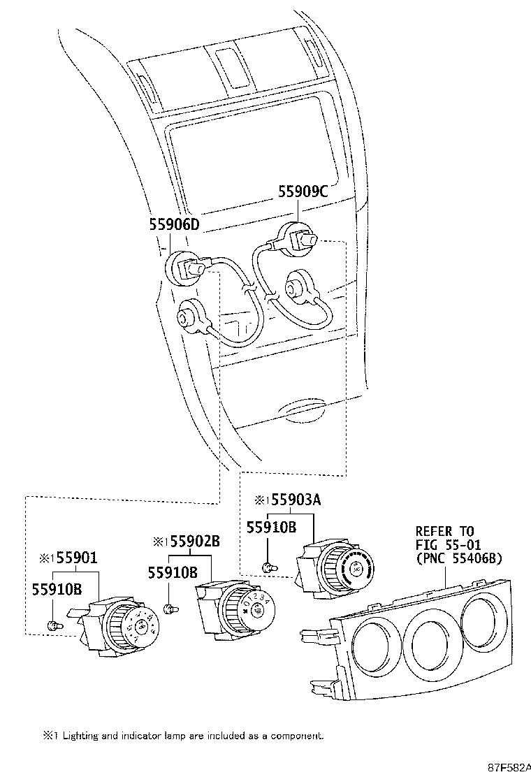55903-12150 CONTROL SUB-ASSY, HEATER, NO.3 product image