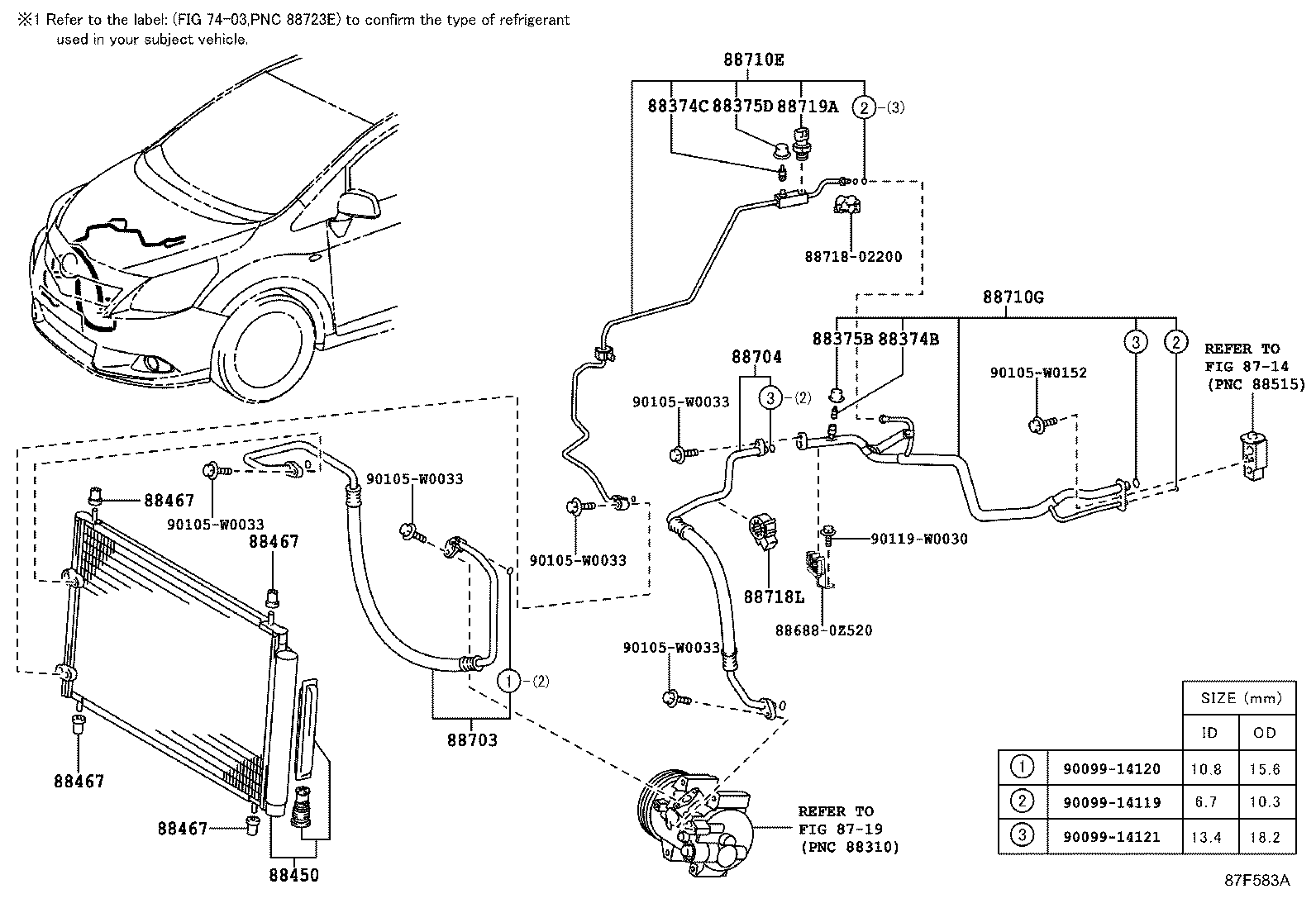 88703-02350 HOSE SUB-ASSY, DISCHARGE product image