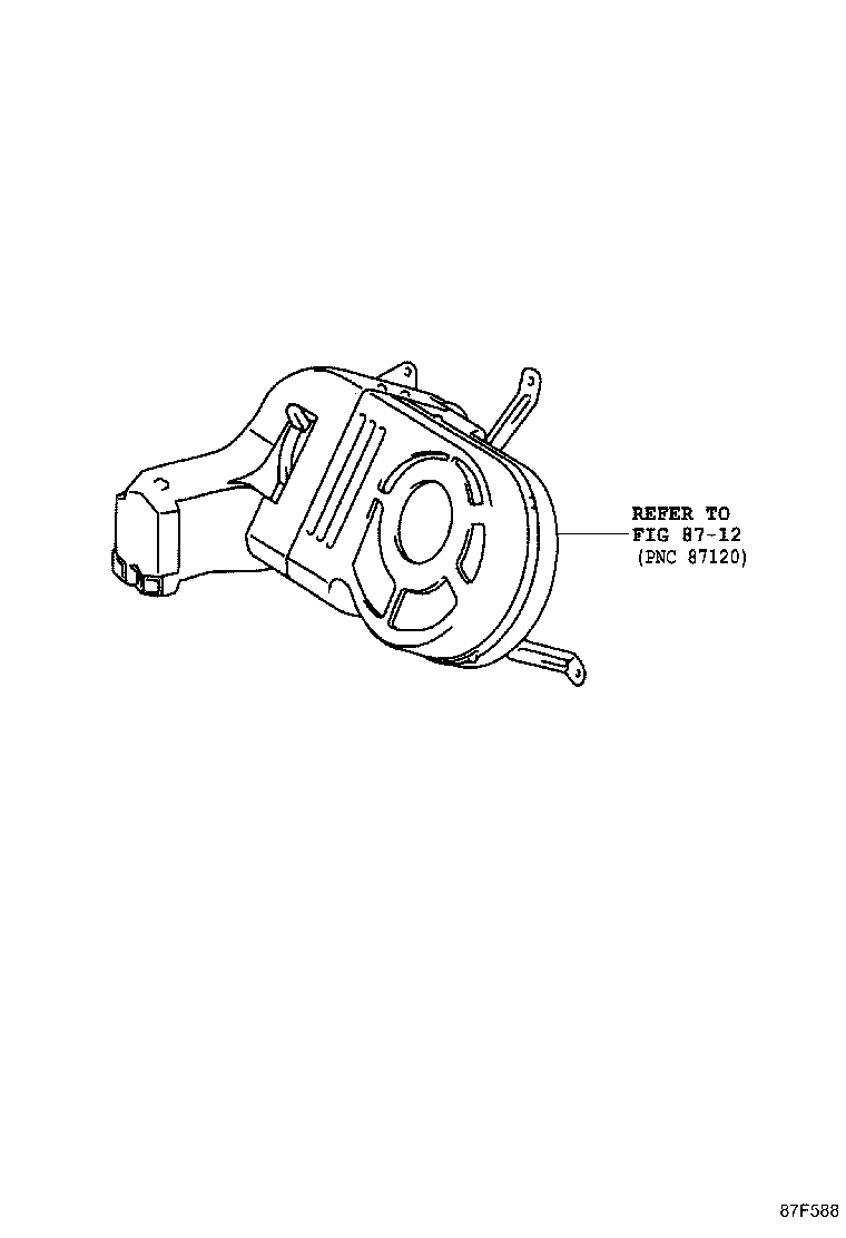 87103-37050 MOTOR SUB-ASSY, BLOWER W/FAN product image