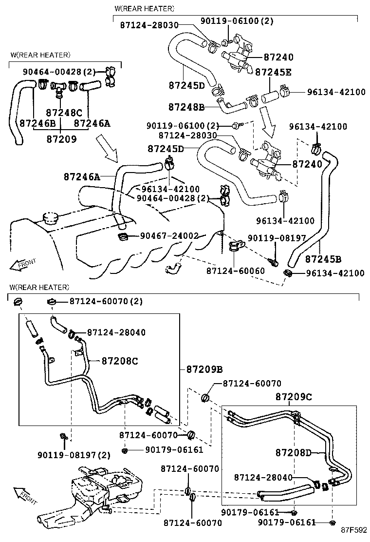 87240-60060 VALVE ASSY, HEATER WATER product image