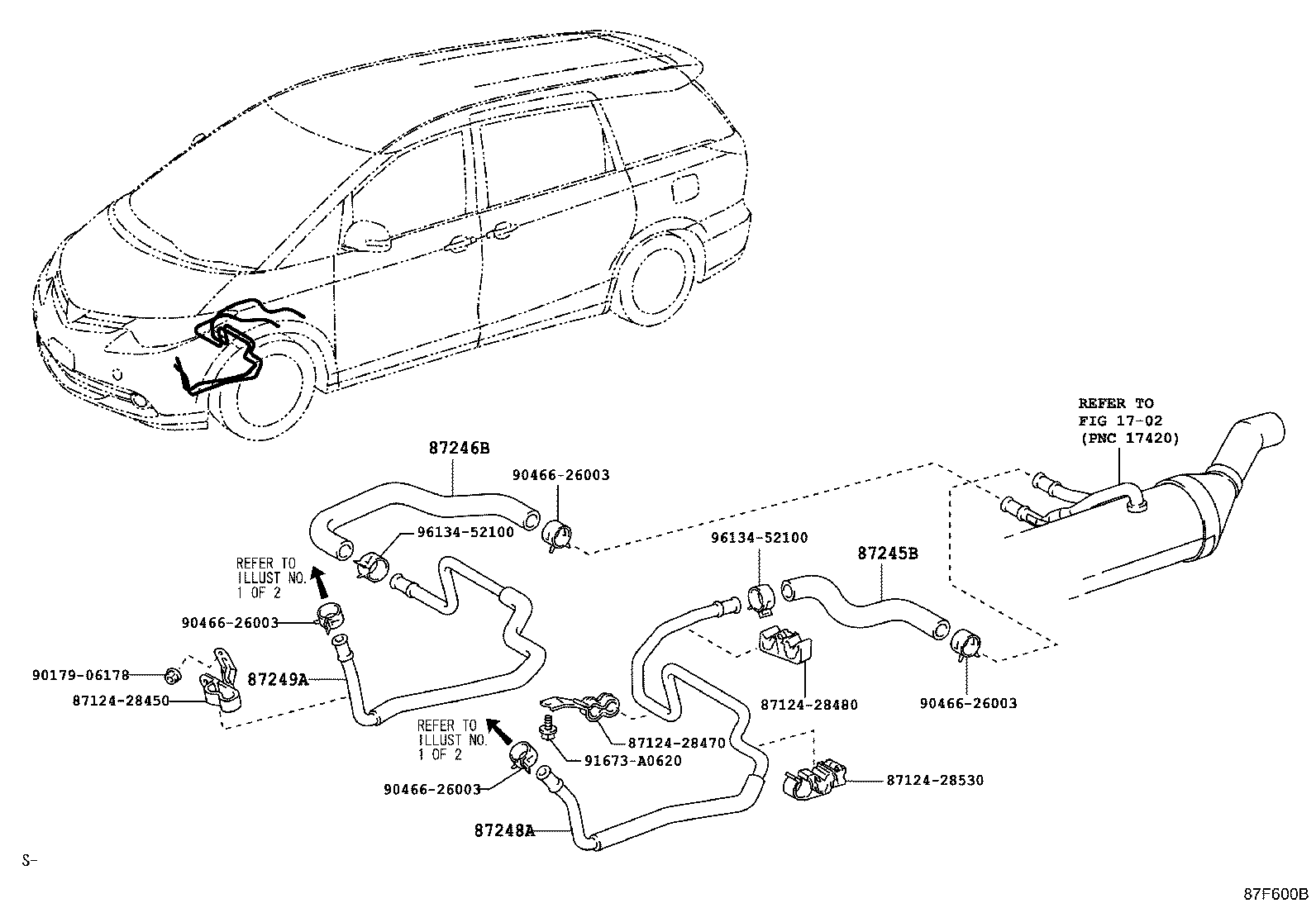 87248-28530 PIPE, HEATER WATER OUTLET, A product image