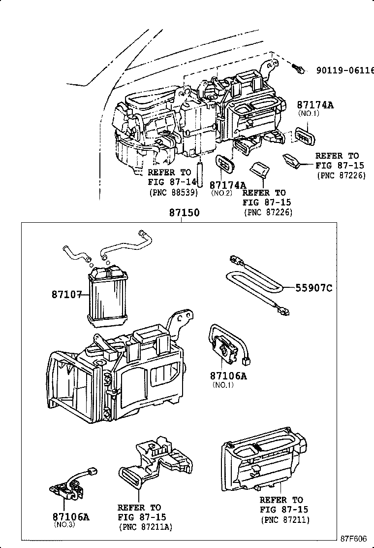 87103-30360 MOTOR SUB-ASSY, HEATER BLOWER, W/FAN product image