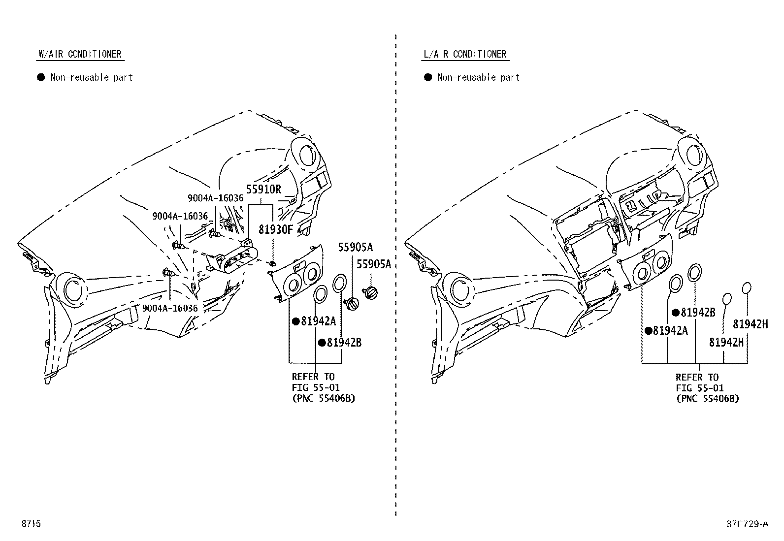 55907-BZ040 CABLE SUB-ASSY, TEMPERATURE DAMPER CONTROL product image
