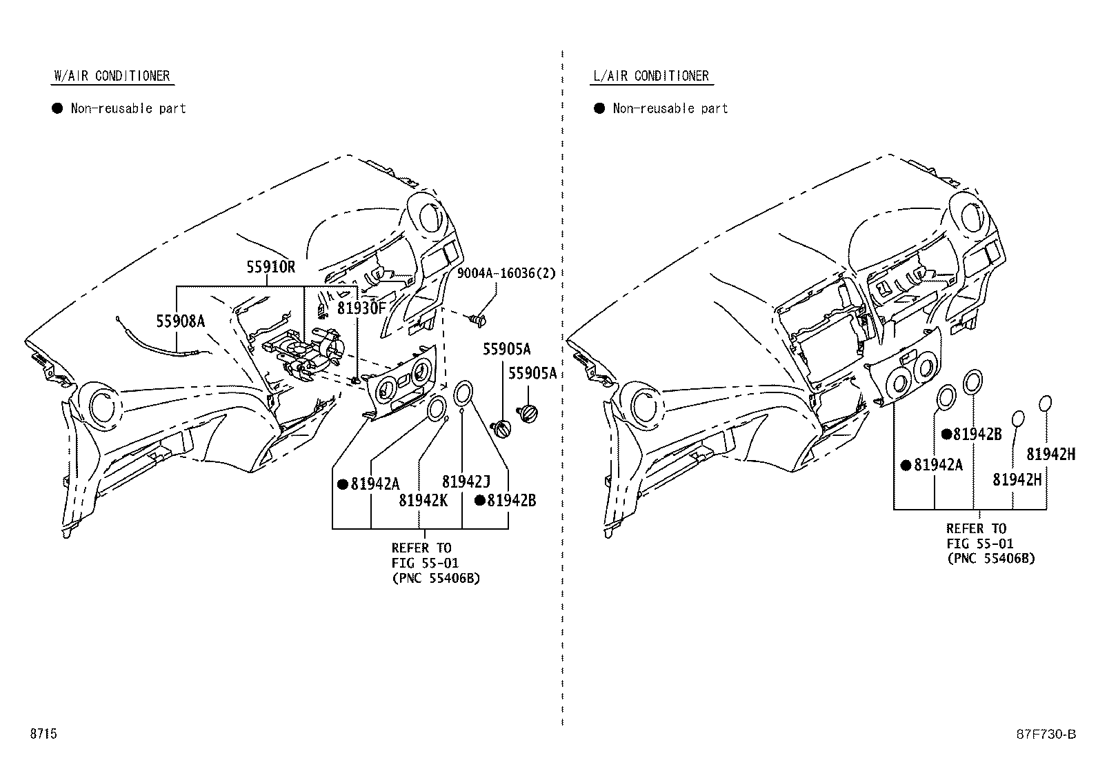 55907-BZ040 CABLE SUB-ASSY, TEMPERATURE DAMPER CONTROL product image