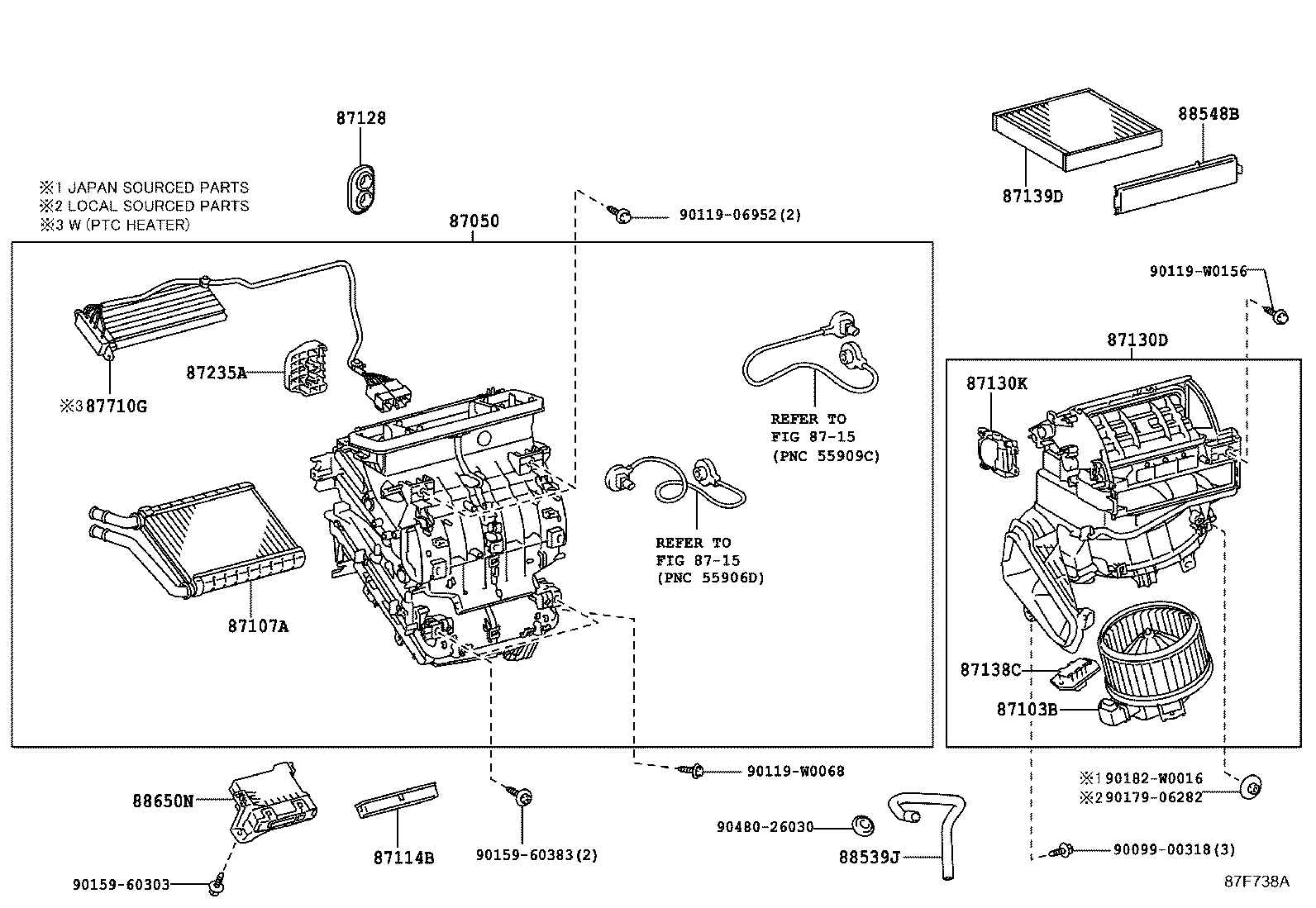 87128-02140 GROMMET, HEATER product image