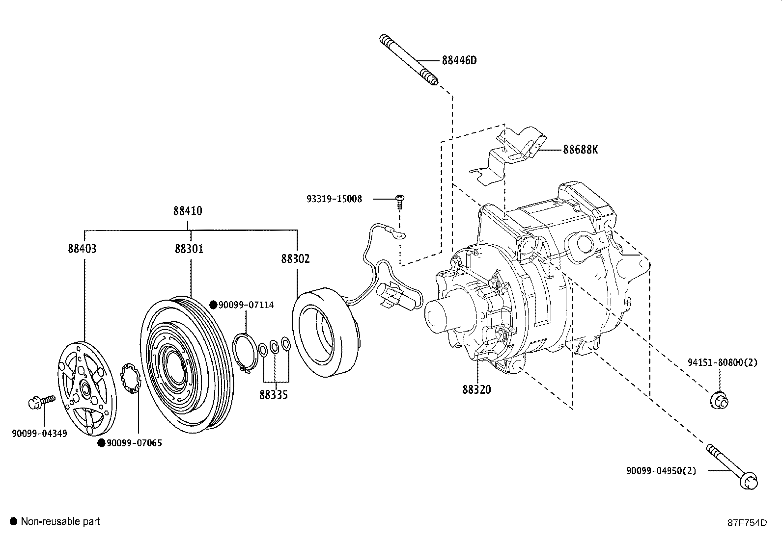 88320-0D100 COMPRESSOR ASSY, COOLER product image