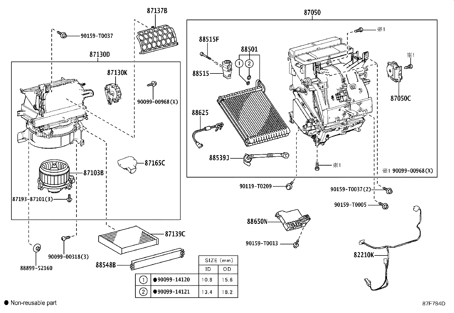 88515-0D360 VALVE, COOLER EXPANSION product image